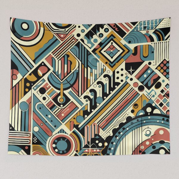 Item preview, Geometric Harmony in Abstract Poster Design designed and sold by ArtComixHaven.