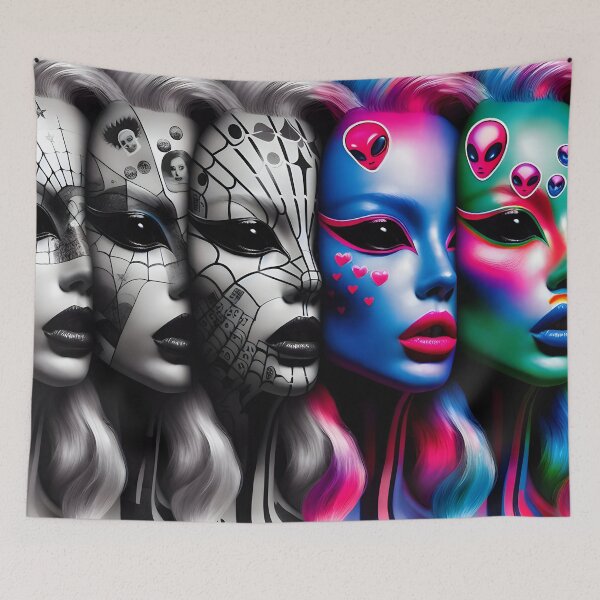 Item preview, Alien Chromatics: Noir Fusion designed and sold by AI-Only Creations.