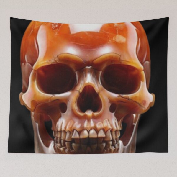 Item preview, Crystal Skull (Carnelian) designed and sold by Zendragon-Store.