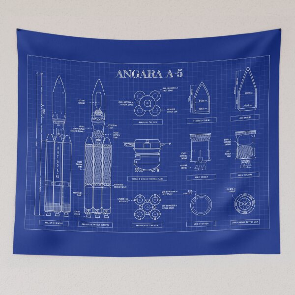 Item preview, Angara 5 (Blueprint - English) Horizontal Version designed and sold by BGALAXY.