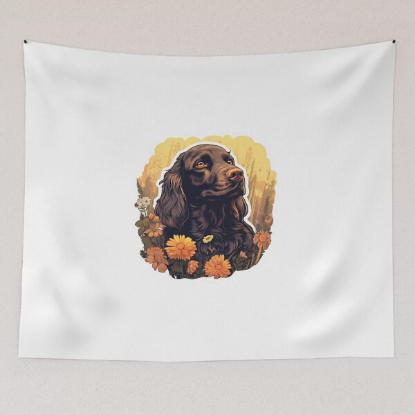Item preview, Cute Flower Field Spaniel Mom Dad Guardian Angel Best Friend Doggie Paw designed and sold by SMARTKIT  DESIGNAGENCY.