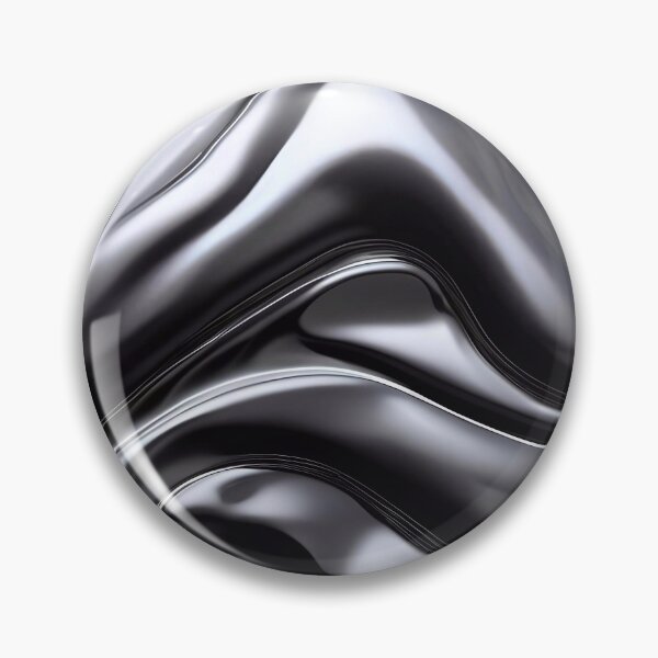 Item preview, Abstract Silver Black Chrome Metallic Pattern designed and sold by TheArtOfPat.