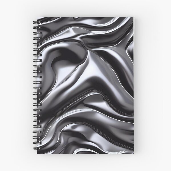 Item preview, Abstract Silver Black Chrome Metallic Pattern designed and sold by TheArtOfPat.