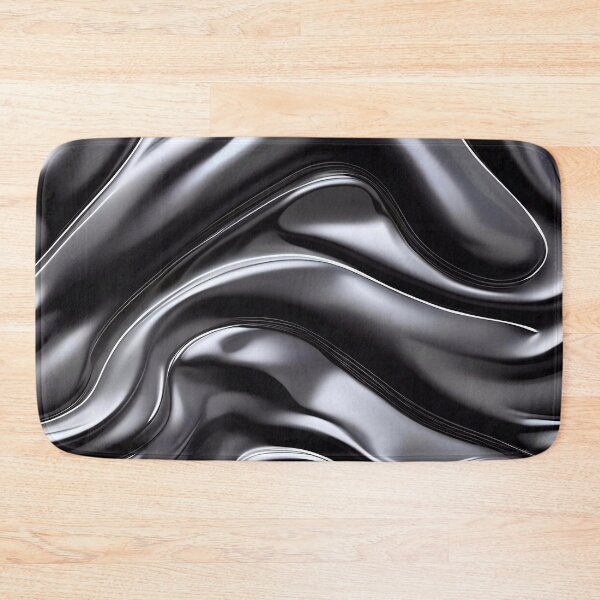 Item preview, Abstract Silver Black Chrome Metallic Pattern designed and sold by TheArtOfPat.