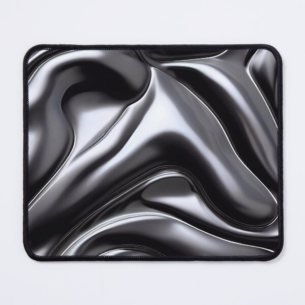 Item preview, Abstract Silver Black Chrome Metallic Pattern designed and sold by TheArtOfPat.