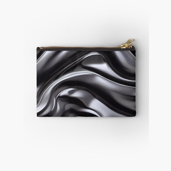 Item preview, Abstract Silver Black Chrome Metallic Pattern designed and sold by TheArtOfPat.