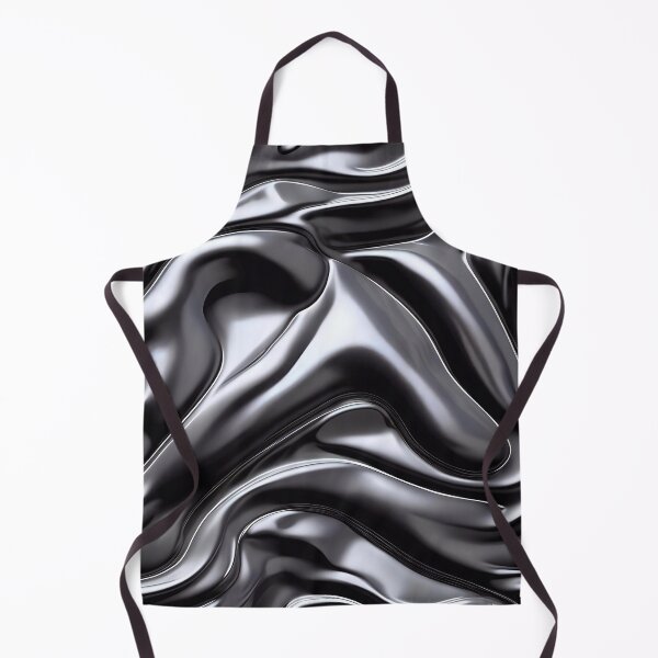 Item preview, Abstract Silver Black Chrome Metallic Pattern designed and sold by TheArtOfPat.