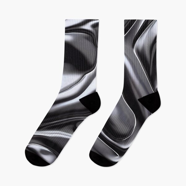 Item preview, Abstract Silver Black Chrome Metallic Pattern designed and sold by TheArtOfPat.