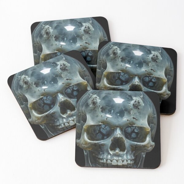 Item preview, Crystal Skull (Dendritic Chalcedony) designed and sold by Zendragon-Store.