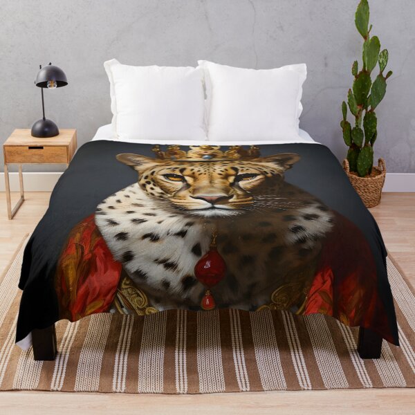 Item preview, Cheetah King Portrait Art designed and sold by ConfettiSkyArt.