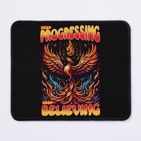 Item preview, Keep Progressing - Keep Believing - Phoenix rises - Motivational slogan designed and sold by JoksterHaven.