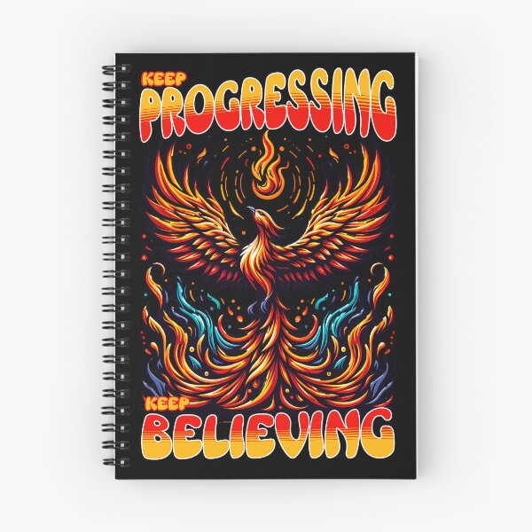 Item preview, Keep Progressing - Keep Believing - Phoenix rises - Motivational slogan designed and sold by JoksterHaven.