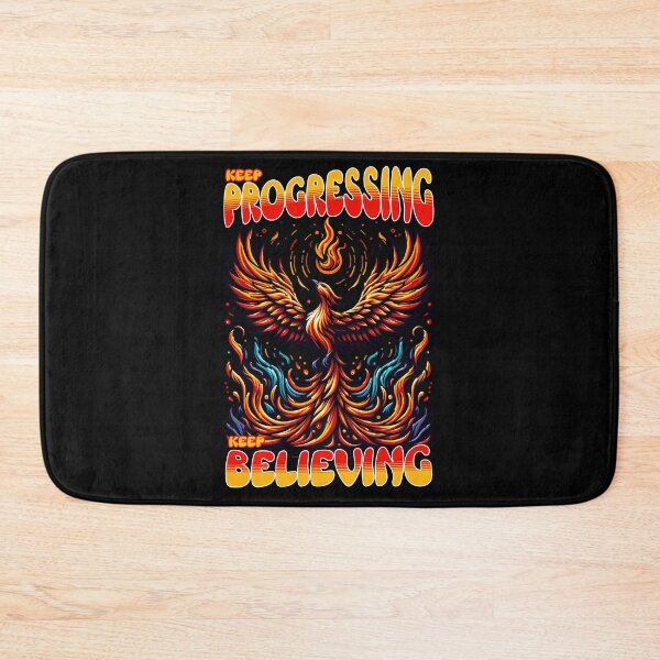 Item preview, Keep Progressing - Keep Believing - Phoenix rises - Motivational slogan designed and sold by JoksterHaven.