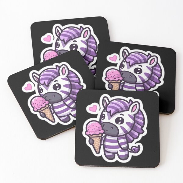 Item preview, Cute zebra with ice cream  designed and sold by Culmika.