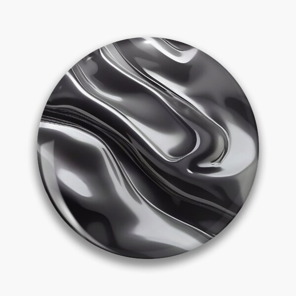 Item preview, Abstract Silver Black Chrome Metallic Pattern designed and sold by TheArtOfPat.
