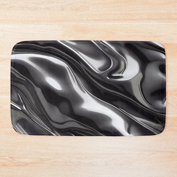 Item preview, Abstract Silver Black Chrome Metallic Pattern designed and sold by TheArtOfPat.