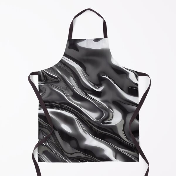 Item preview, Abstract Silver Black Chrome Metallic Pattern designed and sold by TheArtOfPat.
