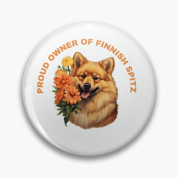Artikelvorschau, Niedliche Blume Finnischer Spitz Mama Papa Schutzengel Bester Freund Hundepfote entworfen und verkauft von SMARTKIT  DESIGNAGENCY.