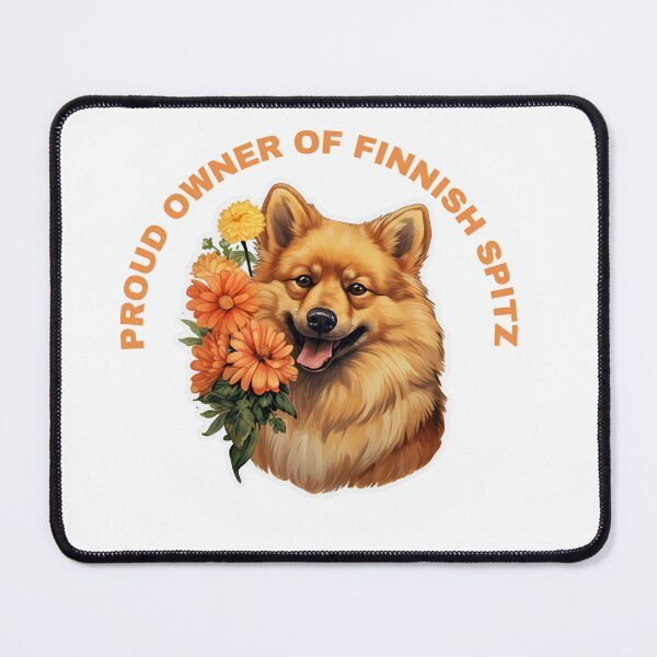 Item preview, Cute Flower Finnish Spitz Mom Dad Guardian Angel Best Friend Doggie Paw designed and sold by SMARTKIT DESIGNAGENCY.