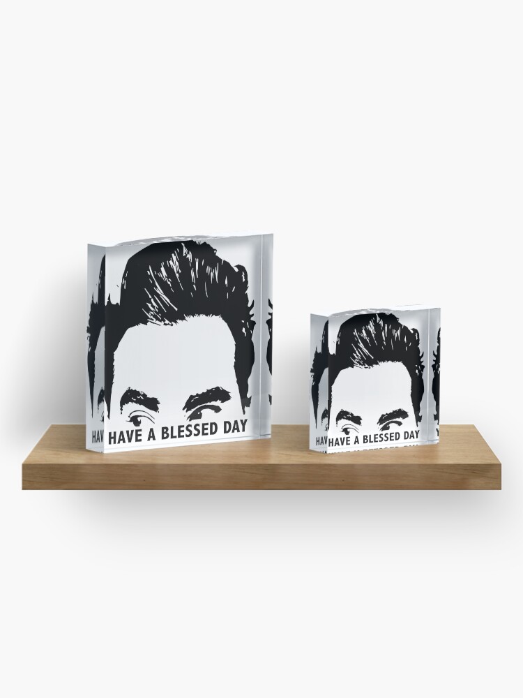 Alternate view of Have a Blessed Day Acrylic Block