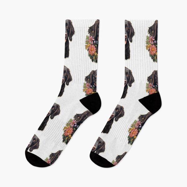 Item preview, Cute Flower Flat Coated Retriever Mom Dad Guardian Angel Best Friend Doggie Paw designed and sold by SMARTKIT  DESIGNAGENCY.