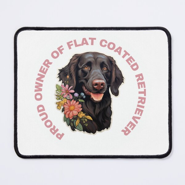 Item preview, Cute Flower Flat Coated Retriever Mom Dad Guardian Angel Best Friend Doggie Paw designed and sold by SMARTKIT DESIGNAGENCY.