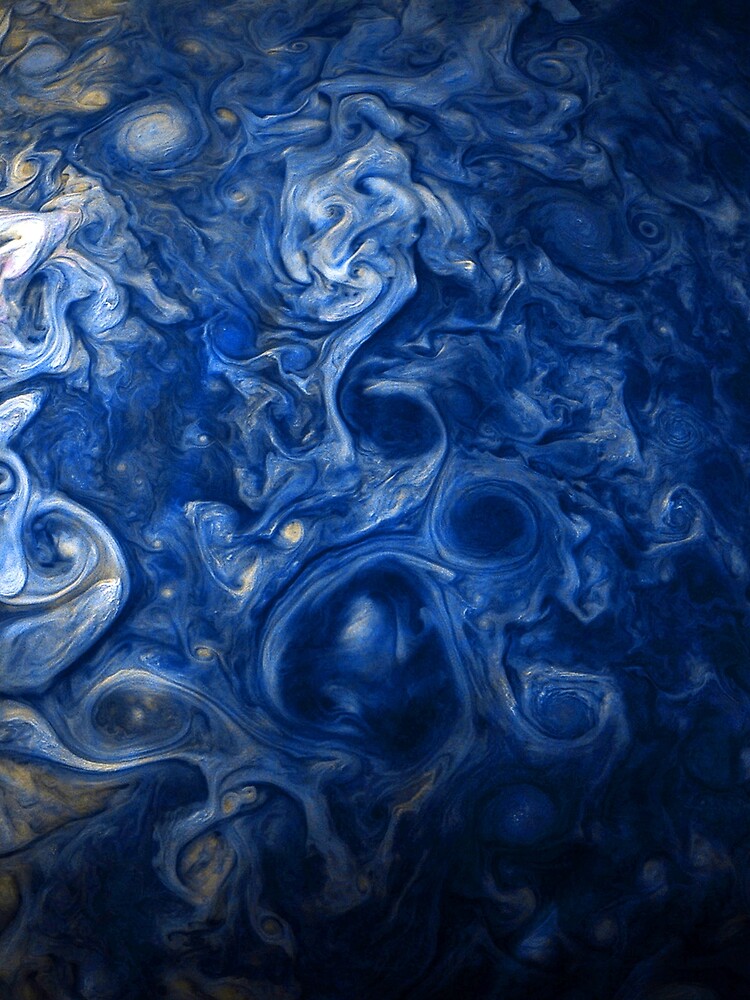 Jupiter's Clouds in Blue by kipstewart