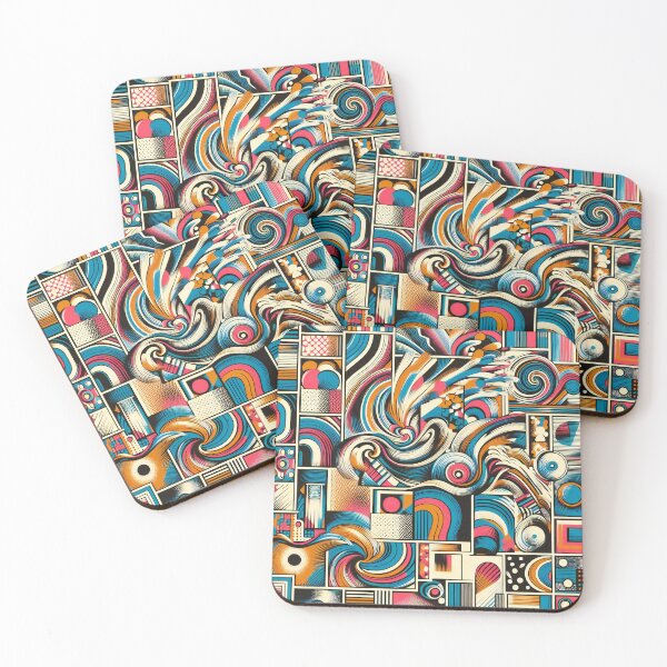 Item preview, Abstract Rhythms: Dynamic Swirls and Patterns in Harmony designed and sold by ArtComixHaven.