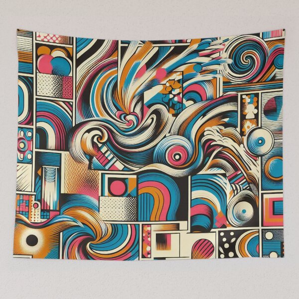 Item preview, Abstract Rhythms: Dynamic Swirls and Patterns in Harmony designed and sold by ArtComixHaven.