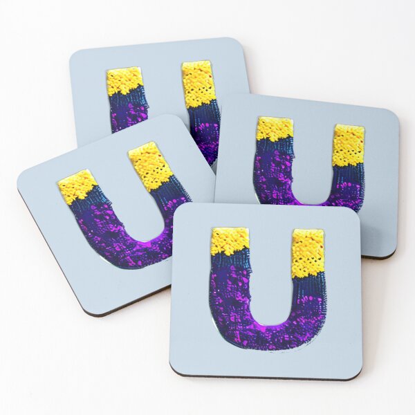 Item preview, letter U, monogram. typography collage. ABC art. gift designed and sold by Minibubb.