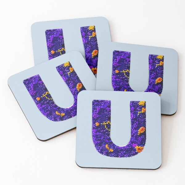 Item preview, letter U, monogram. typography collage. ABC art. gift designed and sold by Minibubb.