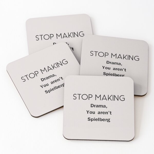 Item preview, Stop making drama quote designed and sold by MiaArtLovers.