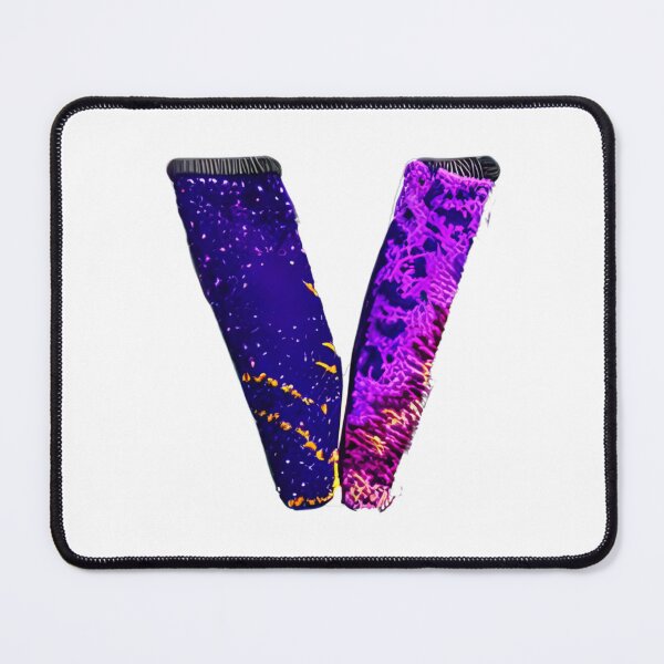 Item preview, letter V, monogram. typography collage. ABC art. gift designed and sold by Minibubb.