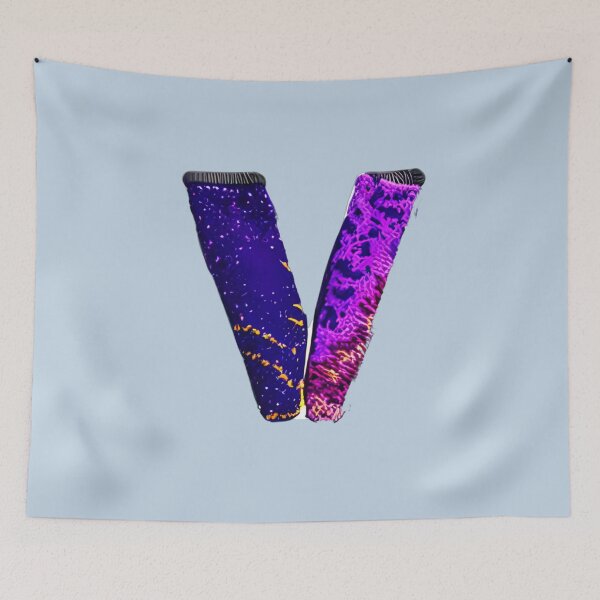 Item preview, letter V, monogram. typography collage. ABC art. gift designed and sold by Minibubb.