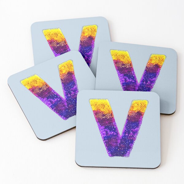 Item preview, letter V, monogram. typography collage. ABC art. gift designed and sold by Minibubb.