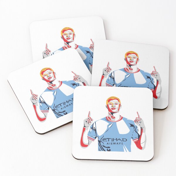 Item preview, Erling Haaland Soccer Art Print designed and sold by Monedesign.