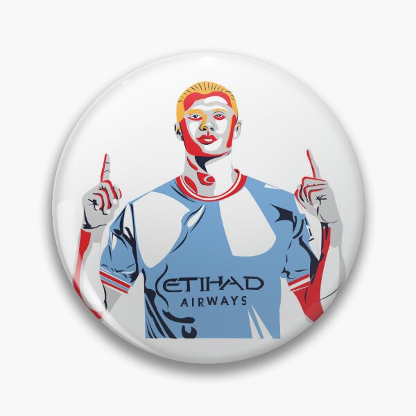 Item preview, Erling Haaland Soccer Art Print designed and sold by Monedesign.