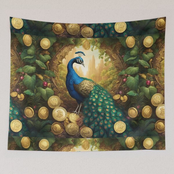 Item preview, Beautiful Blue Peacock designed and sold by Sugar Wisdom .