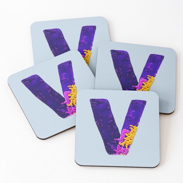 Item preview, letter V, monogram. typography collage. ABC art. gift designed and sold by Minibubb.