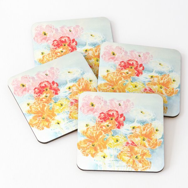 Item preview, Colourful Abstract Poppies designed and sold by Judi Parkinson.