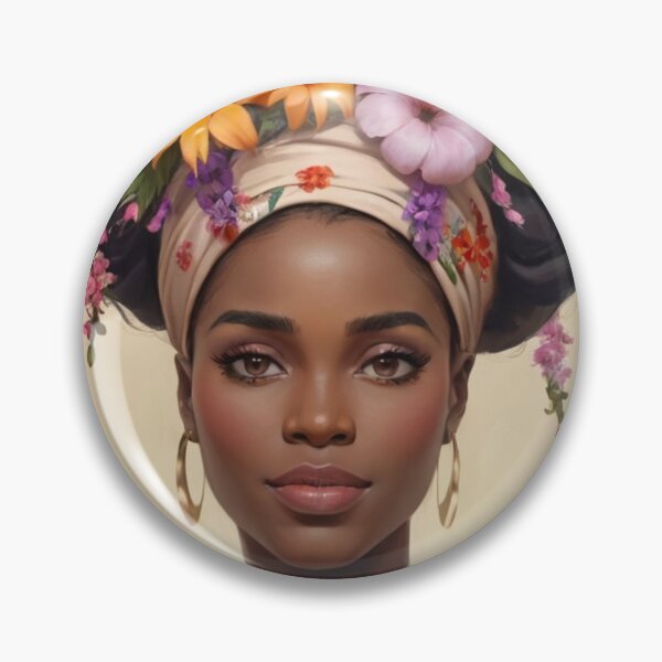 Item preview, "Floral Essence: Embracing African Beauty" designed and sold by Motivamujer.
