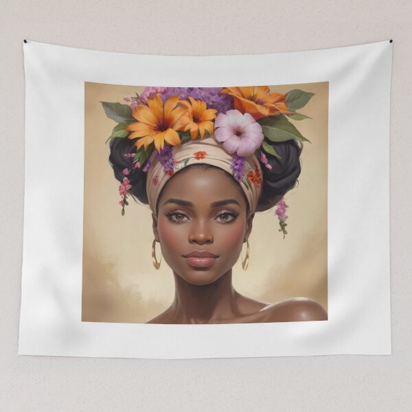 Item preview, "Floral Essence: Embracing African Beauty" designed and sold by Motivamujer.