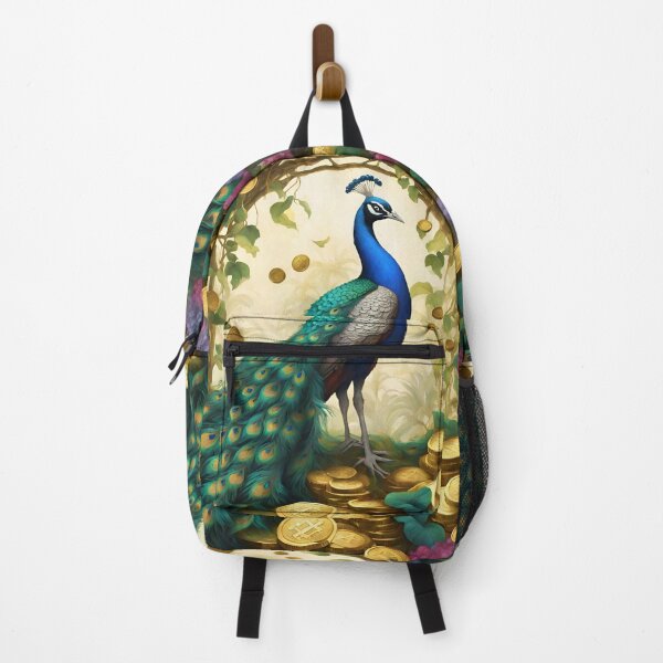 Item preview, Beautiful Blue Peacock and gold  designed and sold by Sugar Wisdom .