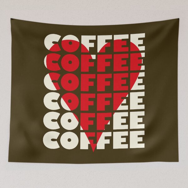 Item preview, Red Heart Love Coffee Cream designed and sold by unREST-design.