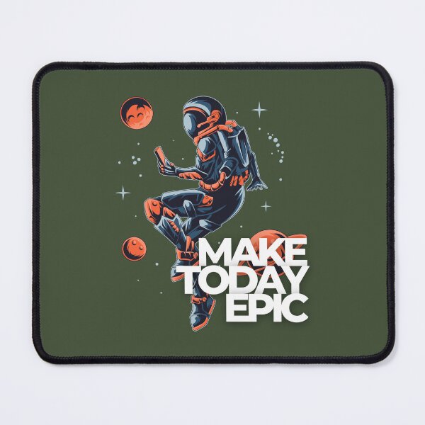 Item preview, Make Today Epic | Astronaut Illustration | Green Background designed and sold by RM-Journey.