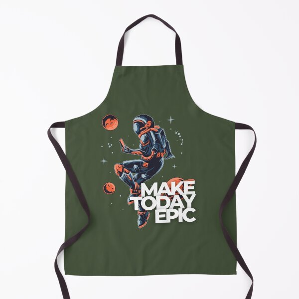Item preview, Make Today Epic | Astronaut Illustration | Green Background designed and sold by RM-Journey.