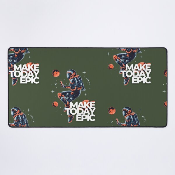 Item preview, Make Today Epic | Astronaut Illustration | Green Background designed and sold by RM-Journey.