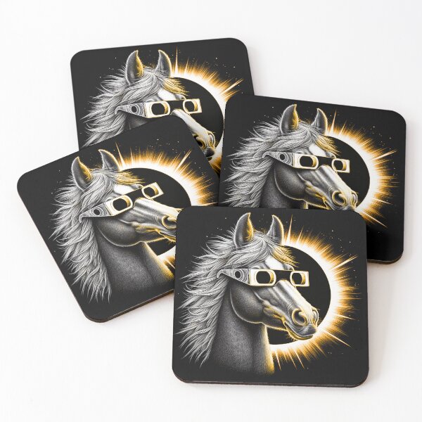 Item preview, Horse Total Solar eclipse 2024-Gift for horse lovers designed and sold by BRtisticDesigns.