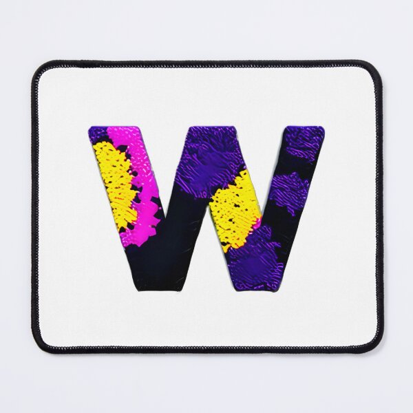 Item preview, letter W, monogram. typography collage. ABC art. gift designed and sold by Minibubb.