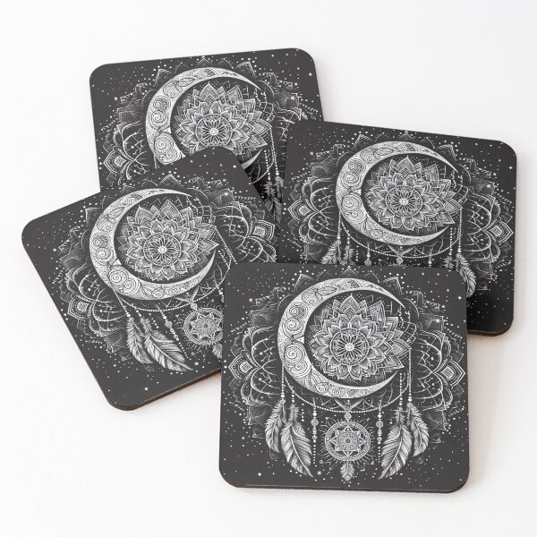 Item preview, Mandala Blanca con una Media Luna designed and sold by LESTERLOPEZ.